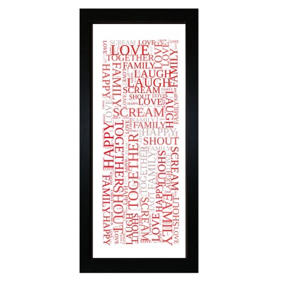 Word Art Portrait Panoramic